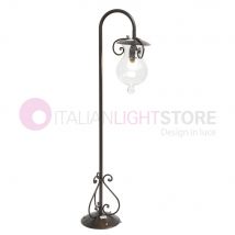 GOCCIA Lampioncino Rustico in Ferro Battuto H. 100 Cm