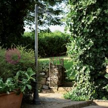 ANTIQUE Lampione Grafite a 1 Luce Design Tradizionale