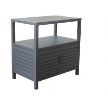 Mobiletto contenitore da giardino in alluminio - PHIL Colore: Antracite