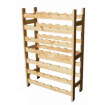 CANTINETTA IN LEGNO NATURALE CM.63X25X98H 42 BOTTIGLIE