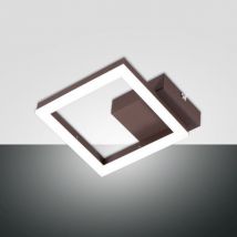 APPLIQUE DA PARETE A LED 11W LUCE CALDA 3000K 1080LM CORTEN SERIE BARD FABAS