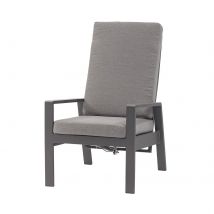 Poltrona da giardino reclinabile in alluminio - CARTA Colore: Antracite