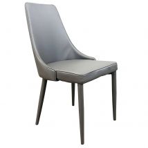 Sedia per tavolo da pranzo - TAMI Colore: Grigio scuro