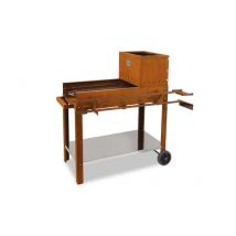 Barbecue a carbone e a legna Clementi Flipper griglia 45x50 cm