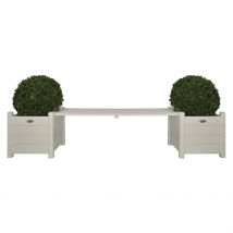 Esschert Design Fioriere con Panchina a Ponte Bianca CF33W