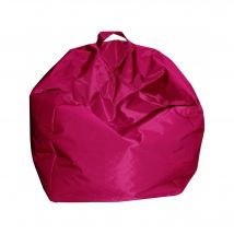 Pouf a sacco Ascia, colore fucsia, Misure 65 x 50 x 65 cm