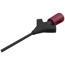 SKS Hirschmann MICRO-KLEPS rt Alligator clip 0.64 mm jack connector Ohne Messkategorie Red