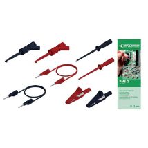 SKS Hirschmann PMS 2 Test lead kit 2 mm plug 2 mm plug 1.00 m Black, Red 1 Set