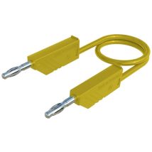 SKS Hirschmann CO MLN 100/1 Test lead Banana jack 4 mm Banana jack 4 mm 1.00 m Yellow 1 pc(s)