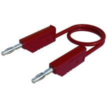 SKS Hirschmann CO MLN 25/1 Test lead Banana jack 4 mm Banana jack 4 mm 25.00 cm Red 1 pc(s)