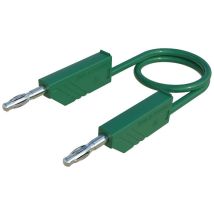 SKS Hirschmann CO MLN SIL 50/1 Test lead Banana jack 4 mm Banana jack 4 mm 0.50 m Green 1 pc(s)