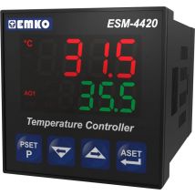 Emko ESM-4420 Bang-bang, P, PI, PD, PID Temperature controller J, K, R, S, T, Pt100 -200 up to 1700 °C 5 A relay, SSR (L x W x H) 95 x 48 x 48 mm