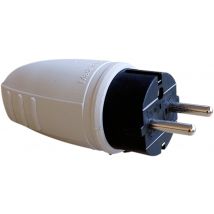 N & L 26747 Safety plug Rubber 230 V Light grey IP44