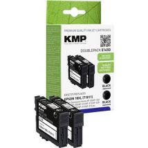 KMP Ink replaced Epson 18XL, T1811 Compatible Pack of 2 Black E145D 1622,4021