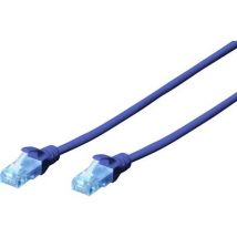 Digitus DK-1511-030/B RJ45 Network cable, patch cable CAT 5e U/UTP 3.00 m Blue 1 pc(s)