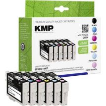 KMP Ink replaced Epson T0801, T0802, T0803, T0804, T0805, T0806, T0807 Compatible Set Black, Cyan, Magenta, Yellow, Photo cyan, Photo magenta E111V 1608,4050