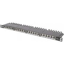 Digitus DN-91624S-SL-EA 24 ports Network patch panel 483 mm (19) CAT 6A 0.5 U Multicolour