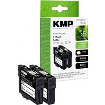 KMP Ink cartridge replaced Epson 16, T1621 Compatible Pack of 2 Black E154D 1621,4821