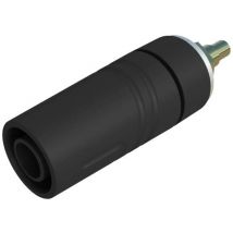 SKS Hirschmann SAB 2640 LK Au Safety jack socket Socket, vertical vertical Pin diameter: 4 mm Black 1 pc(s)