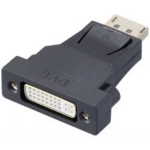 Renkforce RF-4212237 DisplayPort / DVI Adapter [1x DisplayPort plug - 1x DVI socket 29-pin] Black