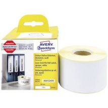 Avery-Zweckform Label roll 190 x 38 mm Paper White 110 pc(s) Permanent adhesive AS0722470 Lever arch file labels
