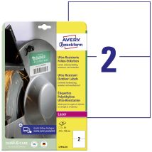 Avery-Zweckform L7916-10 210 x 148 mm PE film White 20 pc(s) Permanent adhesive Label film