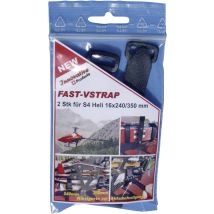 FASTECH® 675-330-Bag Hook-and-loop tape with strap Hook and loop pad (L x W) 350, 240 mm, mm x 16 mm Black 2 pc(s)