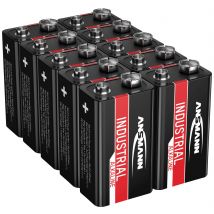 Ansmann Industrial 9 V / PP3 battery Alkali-manganese 9 V 10 pc(s)