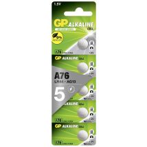 GP Button cell LR44 1.5 V 5 pc(s) 110 mAh Alkali-manganese GP76ASTD597C5