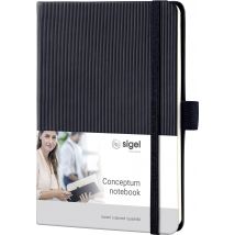 Sigel CONCEPTUM® CO131 Notebook Squared Black No. of sheets: 97 A6