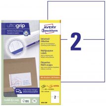 Avery-Zweckform 3655-200 All-purpose labels 210 x 148 mm Paper White 440 pc(s) Permanent adhesive Inkjet printer, Laser printer, Copier
