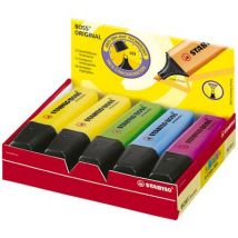 STABILO Highlighter BOSS® ORIGINAL 70/10-1 Yellow, Green, Pink, Blue 2 mm, 5 mm 10 pc(s)