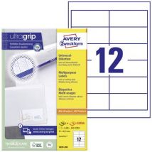 Avery-Zweckform 3659-200 All-purpose labels 97 x 42.3 mm Paper White 2640 pc(s) Permanent adhesive Inkjet printer, Laser printer, Laser, colour, Copier, Colour