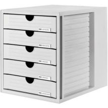 HAN SYSTEMBOX 1450-11 Desk drawer box Light grey A4, C4 No. of drawers: 5