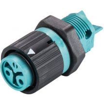 Wieland Electric 46.031.5051.6 Bullet connector Socket, built-in Total number of pins: 2 Series (round connectors): RST® MINI 1 pc(s)