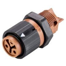 Wieland Electric 46.031.5051.4 Bullet connector Socket, built-in Total number of pins: 2 Series (round connectors): RST® MINI 1 pc(s)