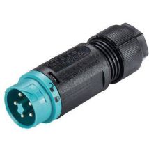Wieland Electric 46.052.4553.6 Bullet connector Plug, straight Total number of pins: 4 + PE Series (round connectors): RST® MINI 1 pc(s)