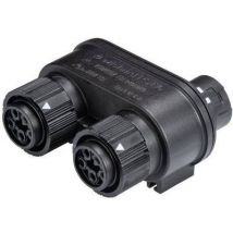 Wieland 46.050.1253.1 Bullet connector splitter Total number of pins: 4 + PE Series (round connectors): RST® MINI 1 pc(s)