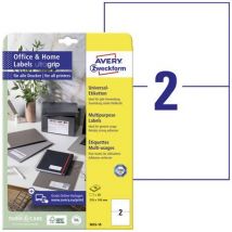 Avery-Zweckform 3655-10 210 x 148 mm Paper White 20 pc(s) Permanent adhesive All-purpose labels Inkjet, Laser, Copier