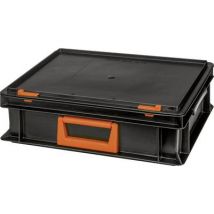 Alutec 139210110188 Plastic box Magnus PC 10 (W x H x D) 400 x 133 x 300 mm Black, Orange 1 pc(s)