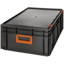Alutec 139242210188 Plastic box Magnus PC 42 (W x H x D) 600 x 233 x 400 mm Black, Orange 1 pc(s)