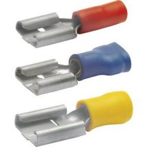 Klauke 8202 Blade receptacle Connector width: 4.80 mm Connector thickness: 0.50 mm 180 ° Partially insulated Red 1 pc(s)