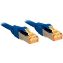 LINDY 47276 RJ45 Network cable, patch cable CAT 6 S/FTP 0.50 m Blue 1 pc(s)