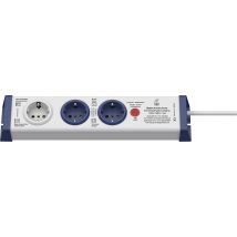 interBaer 8110-002.01 Power strip 3x White, Blue PG connector 1 pc(s)