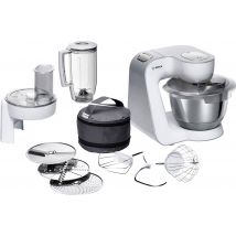 Bosch Haushalt MUM58W20 Food processor 1000 W White, Silver (matt)