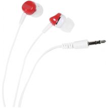 Vivanco SR 3 RED In-ear headphones Corded (1075100) White, Red