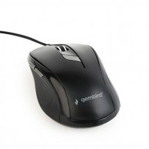 Gembird MUS-6B-01 Mouse USB Optical Black 6 Buttons 400 dpi, 800 dpi, 1200 dpi, 1600 dpi