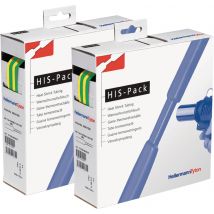 HellermannTyton 300-30957 Heatshrink w/o adhesive Green, Yellow 9.50 mm 4.70 mm Shrinkage:2:1 5 m