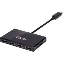 club3D CSV-6400 DisplayPort Adapter [1x DisplayPort plug - 4x DisplayPort socket] Black