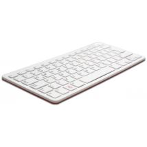 Raspberry Pi® RPI-KEYB (US)-RED/WHITE USB Keyboard English (US), QWERTY White, Red USB hub